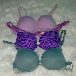 Victoria secret pink bras bundle
